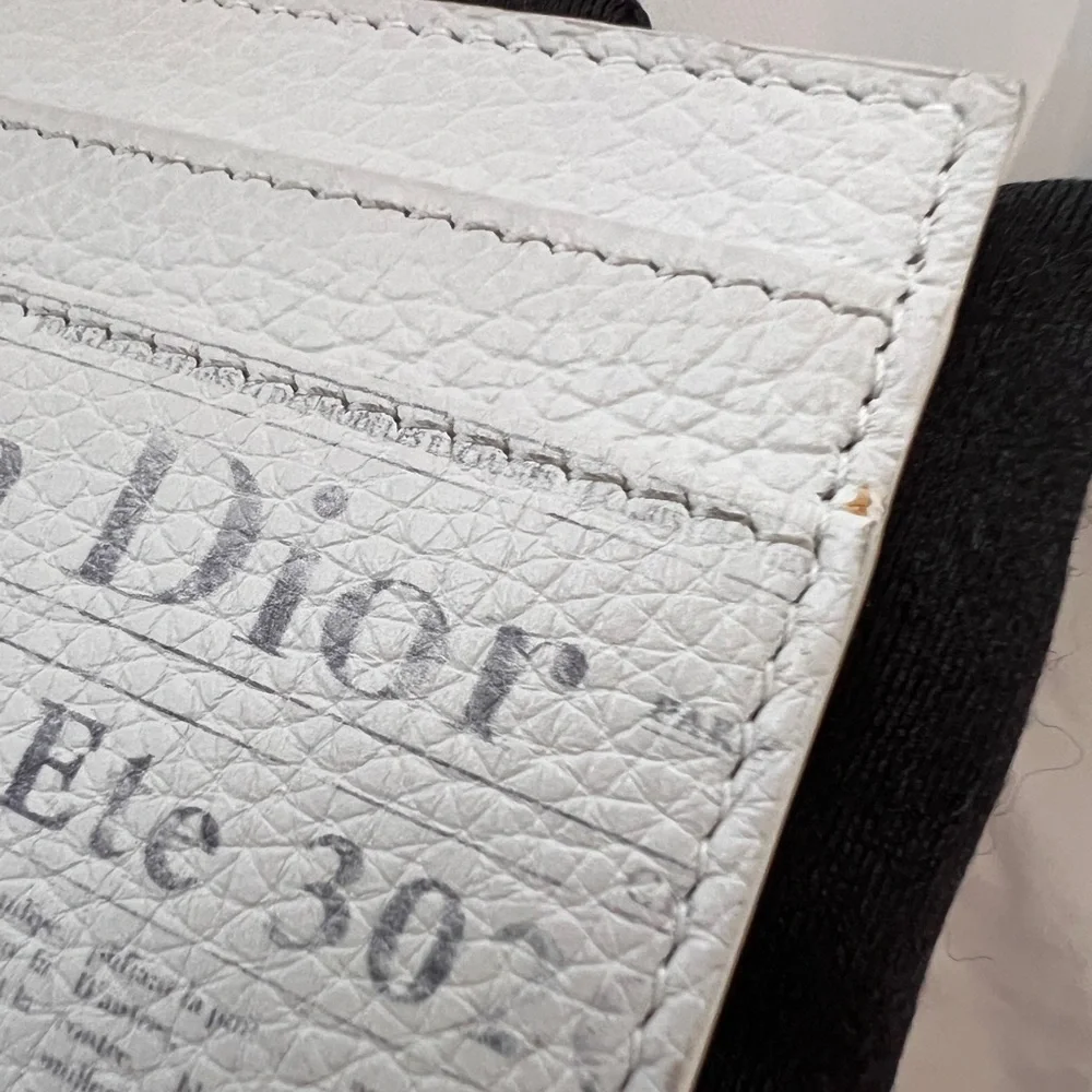Auth Dior x Daniel Arsham Newspaper Print Card Holder - PreLoved